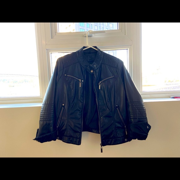 Faux-leather bomber - Picture 1 of 2